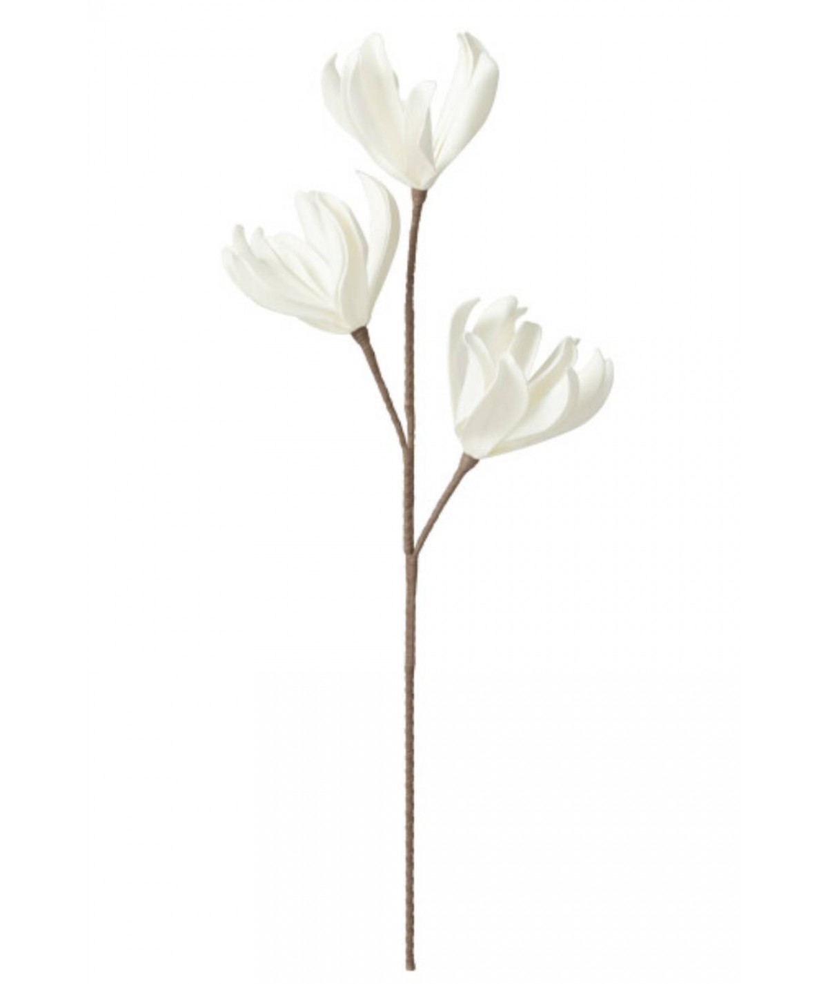 Gałązka kwiatowa Eva White 3 pąki J-Line